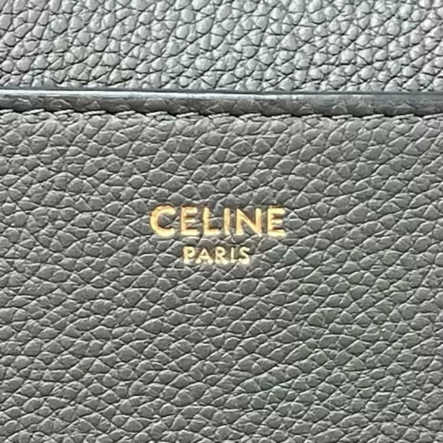 ☆ CELINE 思琳 Grey Calfskin Sangle Tote Bag 灰色小牛皮托特袋 F-GM-1129-267015006-13