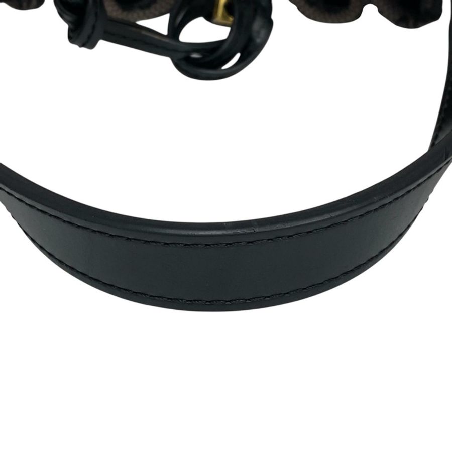 ☆ LOEWE 羅意威 Black Canvas Balloon Shoulder Bag 黑色帆布肩背包-267014902-13