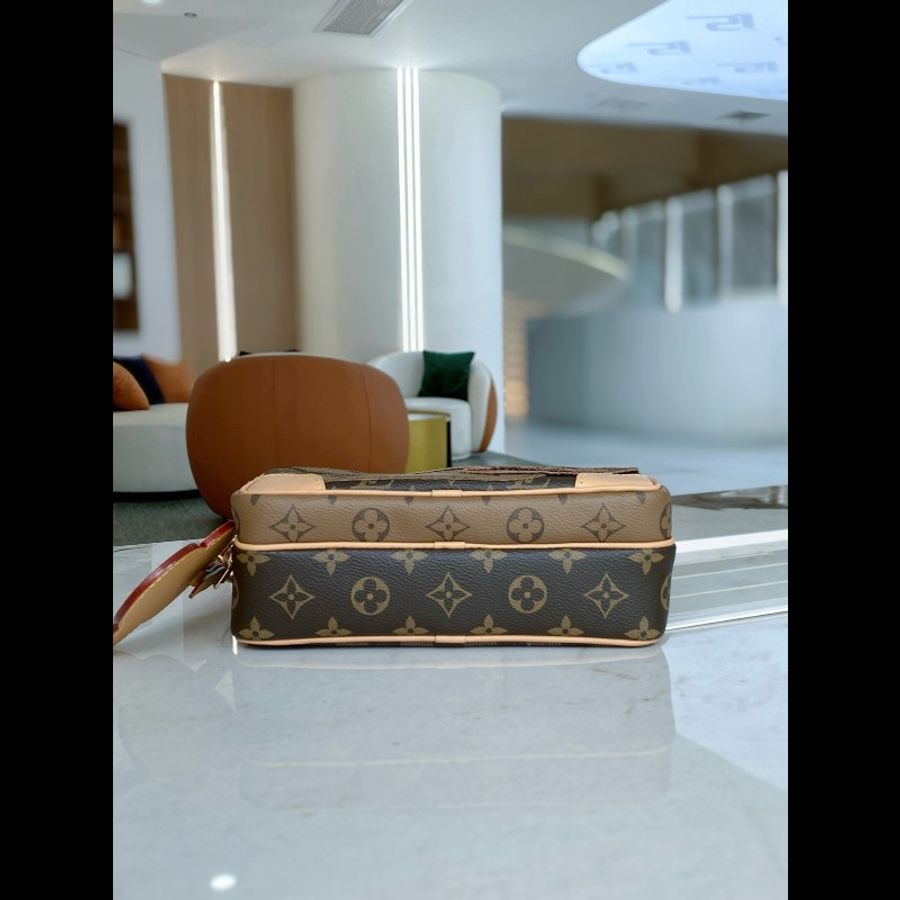 99新 LOUIS VUITTON x Nigo LV/路易威登拼接男士郵差包,晶片款-3