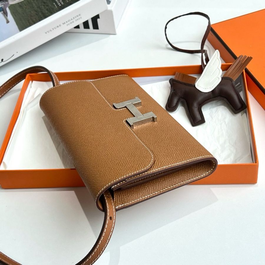 Hermes/愛馬仕 金棕康康togo z刻 底長20.5-4