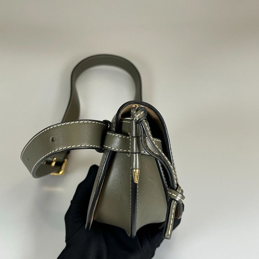 LOEWE 271925 墨綠GATE腰包 MINI-3
