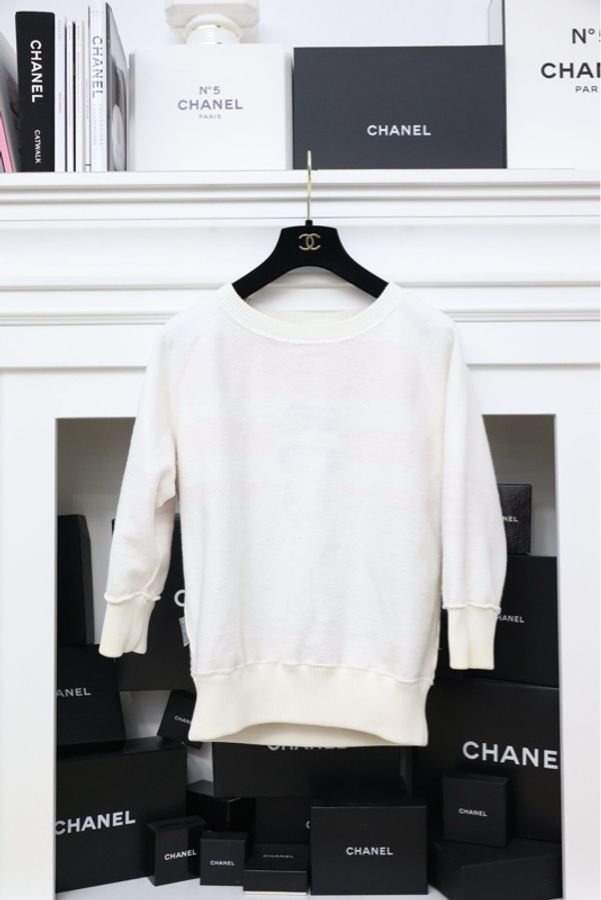 Chanel 01年秀款人像涂鸦pullover卫衣-3
