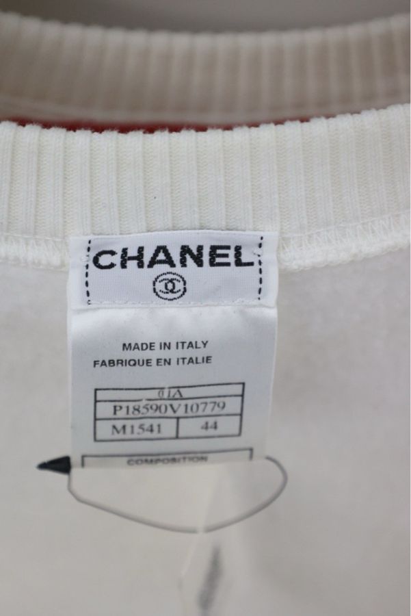 Chanel 01年秀款人像涂鸦pullover卫衣-17