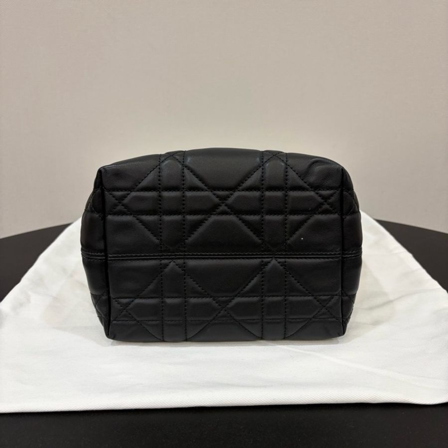 Dior/迪奧 Toujours土著黑金竪版小號 手提包斜背包-4