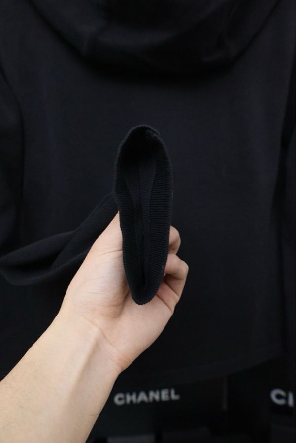 Chanel 03年运动方标系列黑色运动系列拉链外套-9