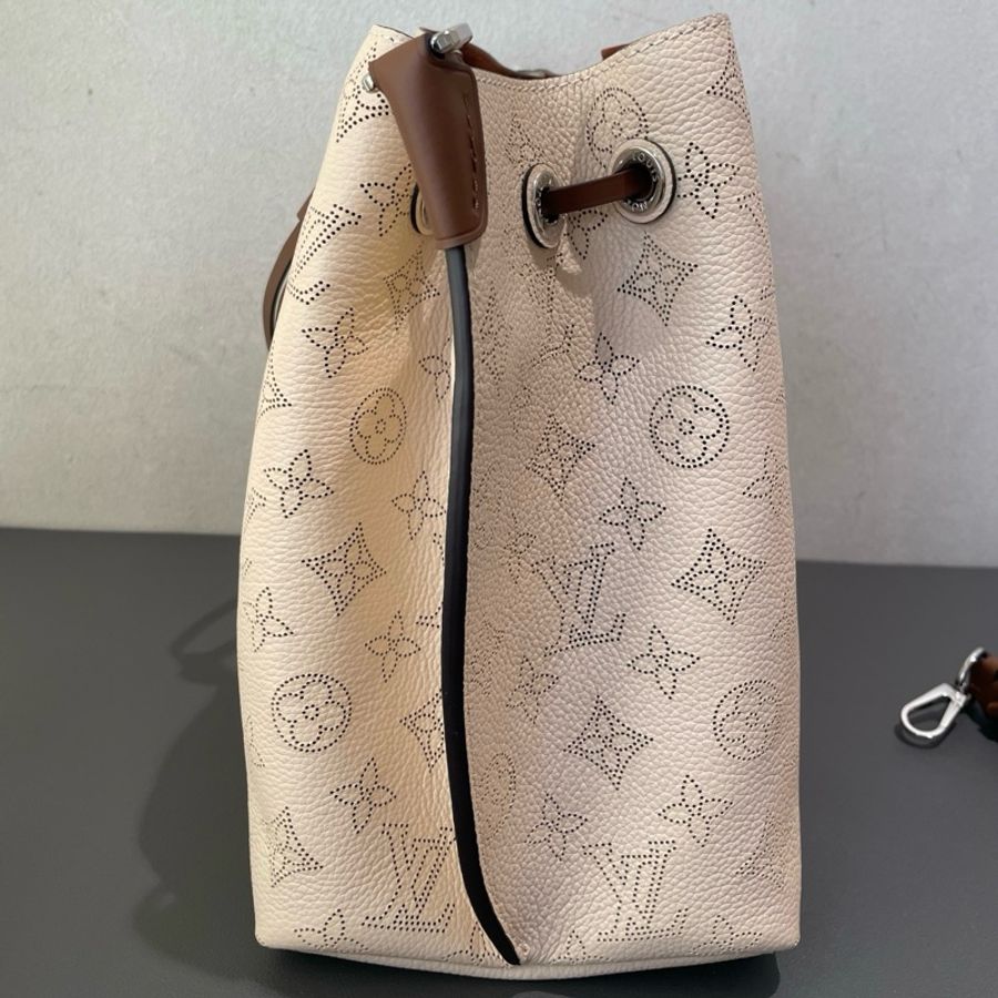 路易威登 LV Muria 奶油棕色 月光女神 水桶包單肩包手提包-4