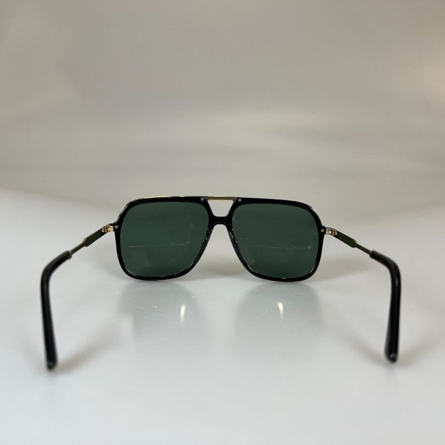 GUCCI GG0200S 黑金方形墨鏡-3