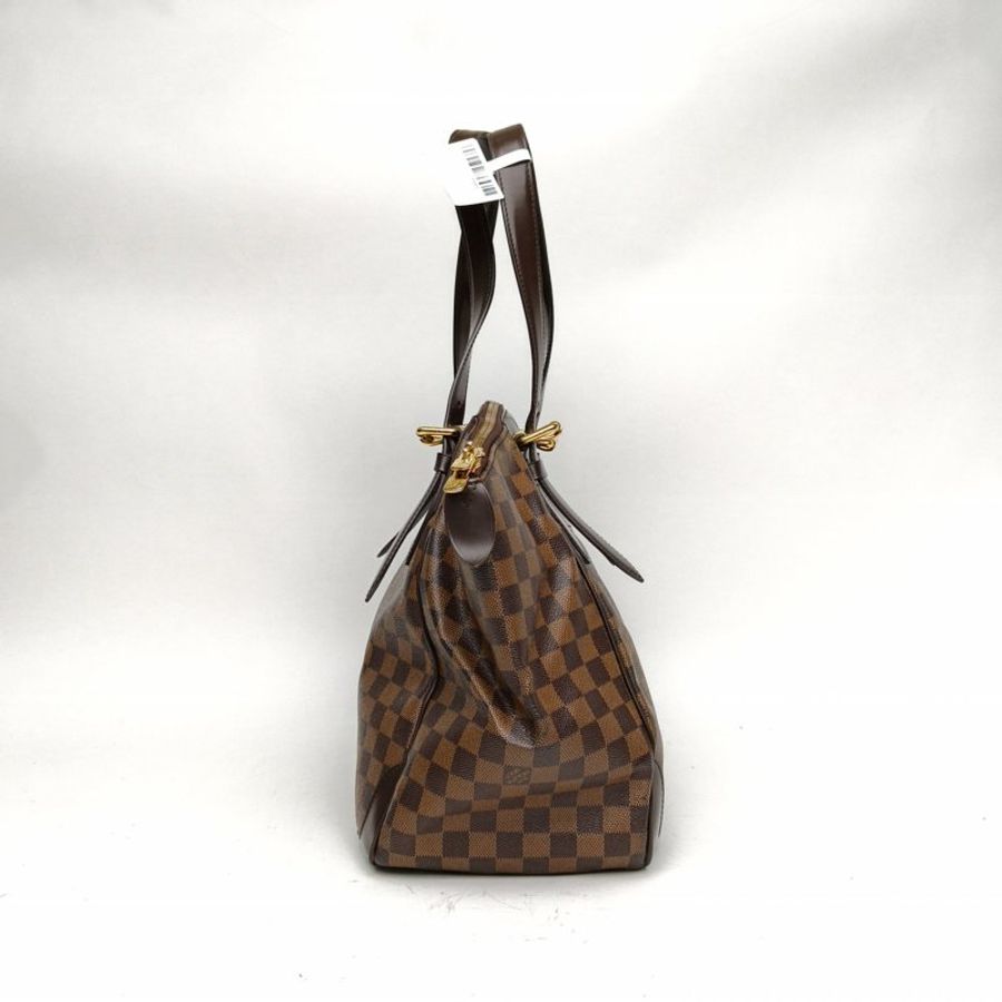 LOUIS VUITTON Verona手提包大號棕色棋盤格PVC2011肩背包-1