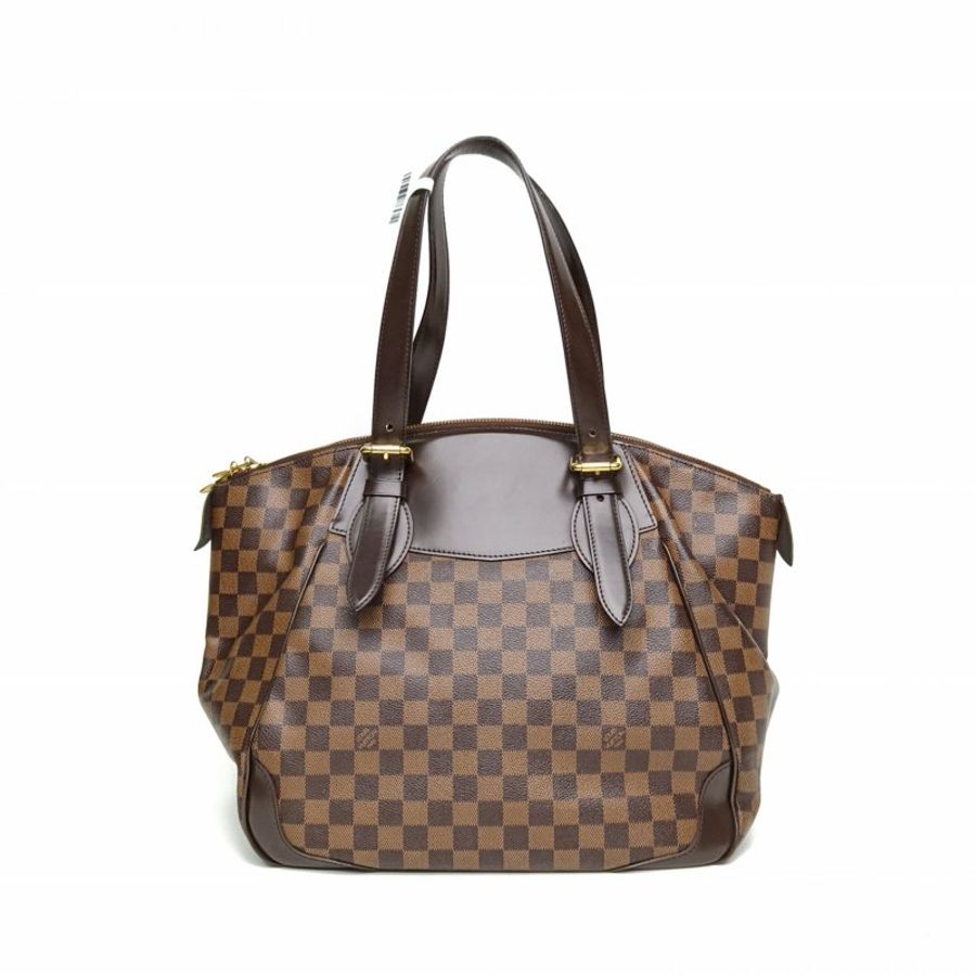 LOUIS VUITTON Verona手提包大號棕色棋盤格PVC2011肩背包-2
