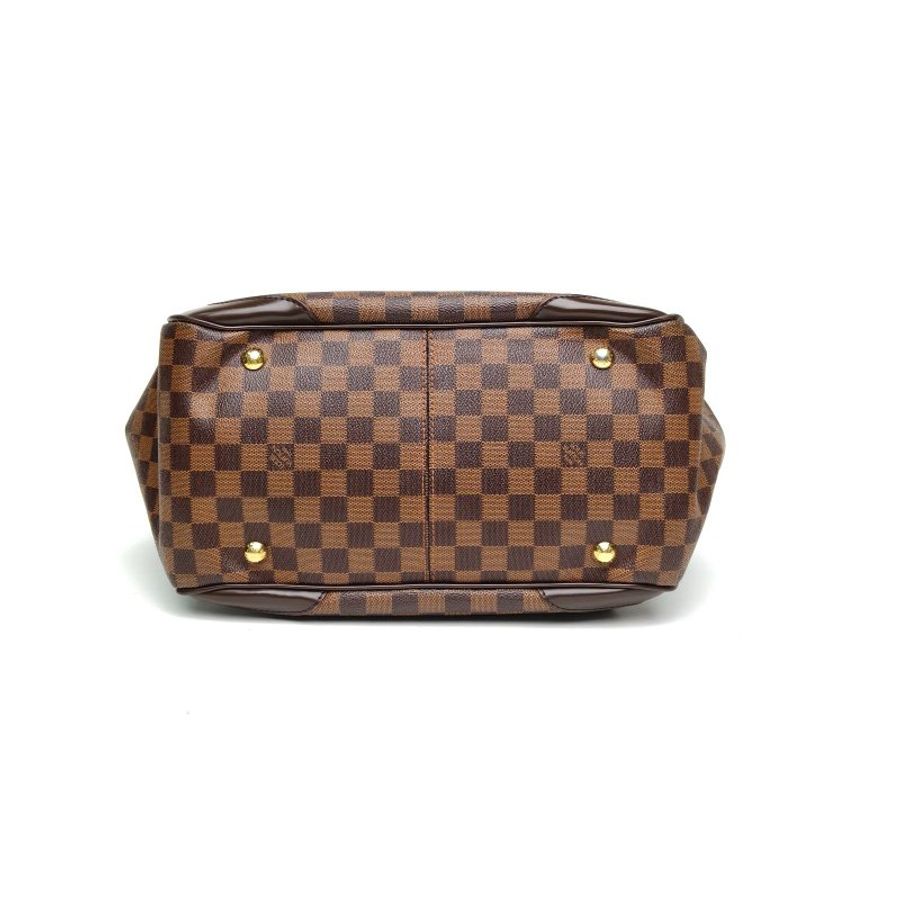 LOUIS VUITTON Verona手提包大號棕色棋盤格PVC2011肩背包-4