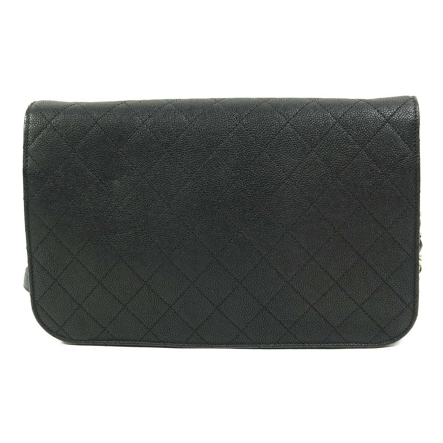 CHANEL 牛皮皮革Chain Shoulder鏈帶肩背袋-1