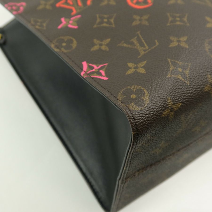 LOUIS VUITTON Monogram OnTheGo MM ""Fall in Love""手挽肩背兩用袋-15