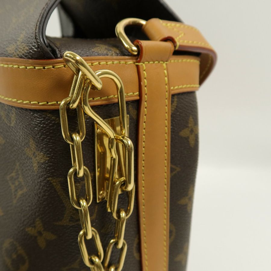 LOUIS VUITTON Monogram Milk Box鏈帶肩背袋-6