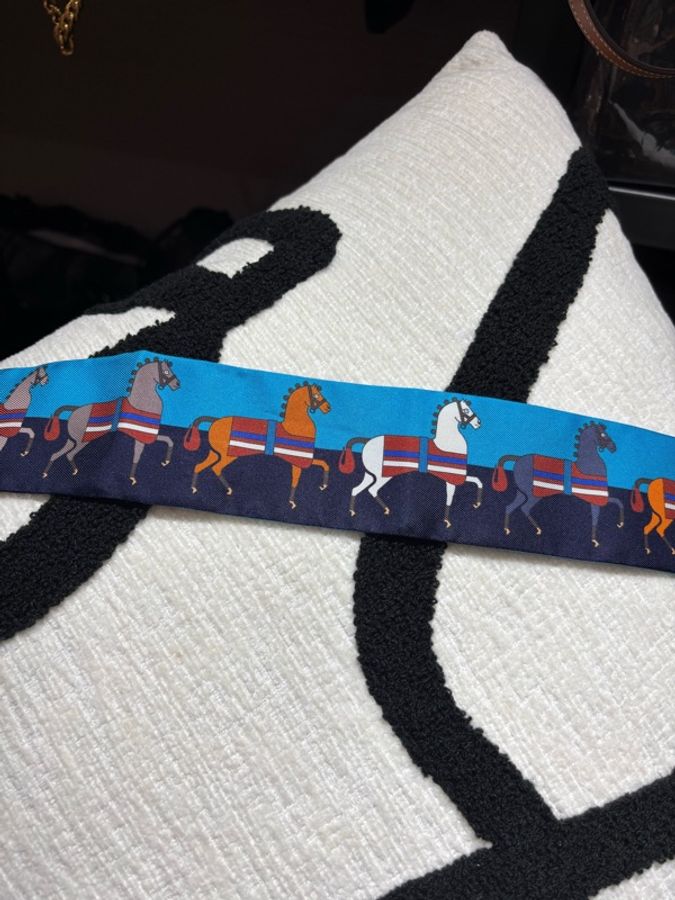 Hermes Twilly silk 99%new with box-5