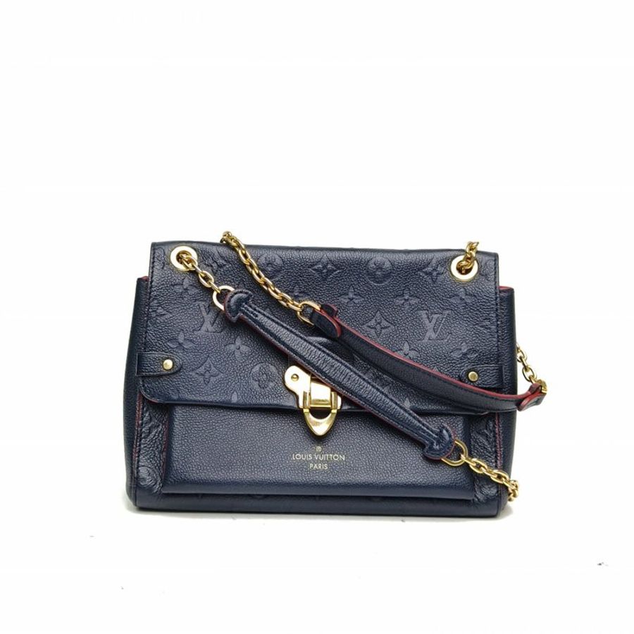 LOUIS VUITTON VAVIN小號25墨藍色牛皮革2019肩背包-0