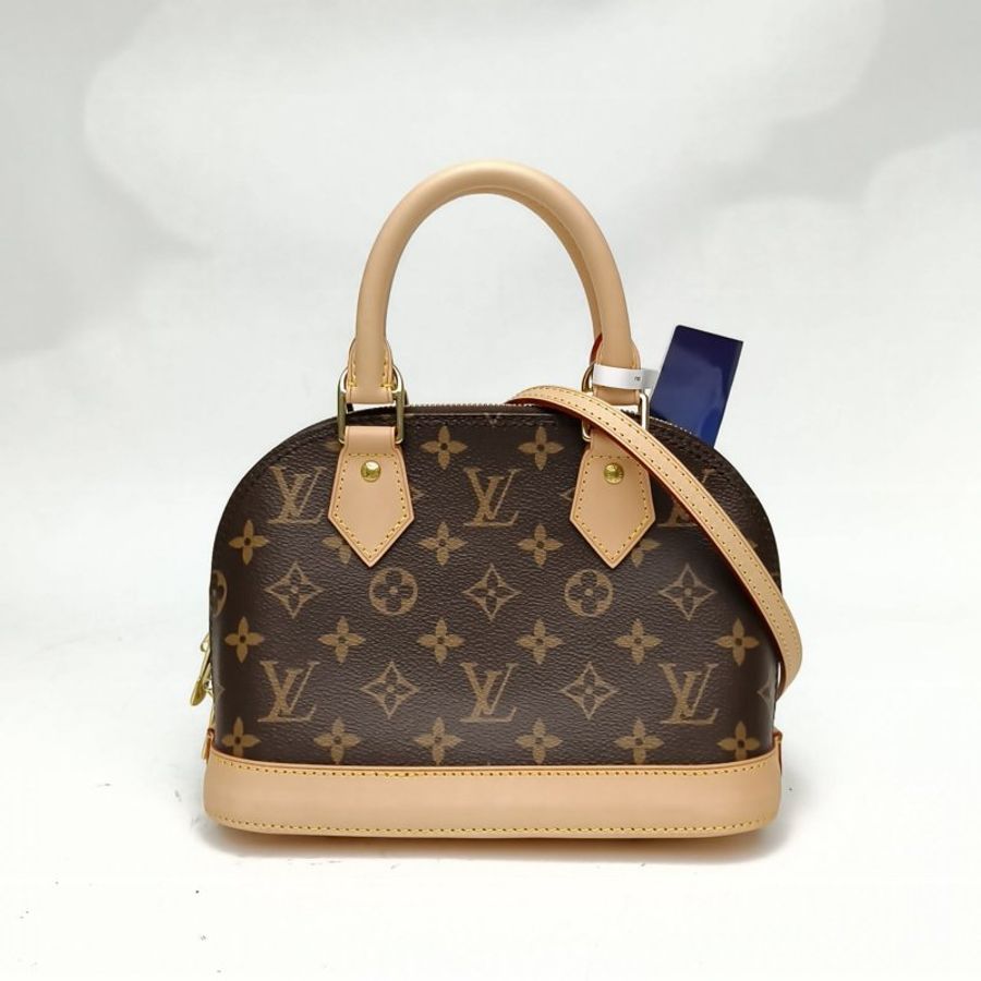 LOUIS VUITTON ALMA貝殼包BB老花PVC晶片肩背包-0