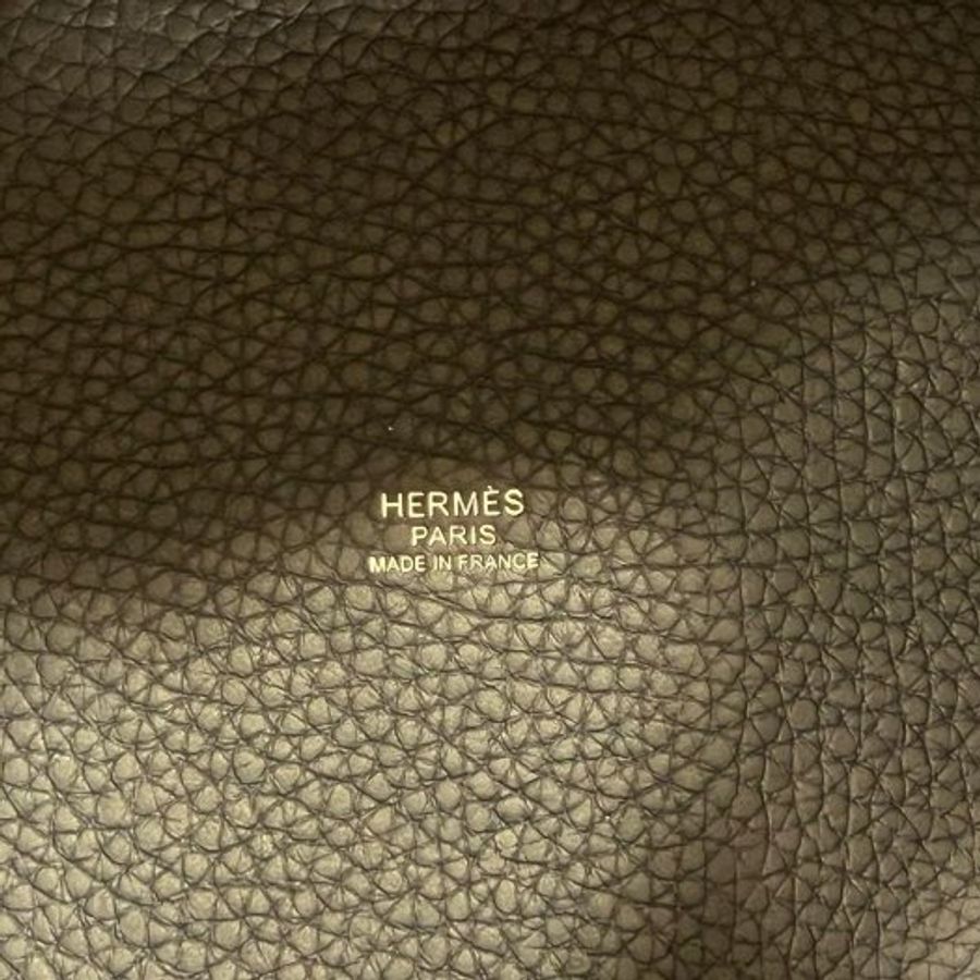 東區正精品㊣ HERMES PICOTIN 22cm 愛馬仕午夜藍色銀釦水桶袋包鎖頭包手提包菜籃子 X刻 RZ6552-4