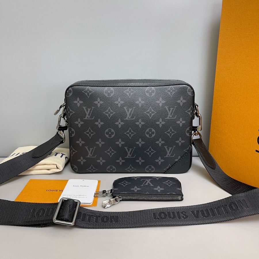 Louis Vuitton Trio 黑武士老花三合一晶片款-1