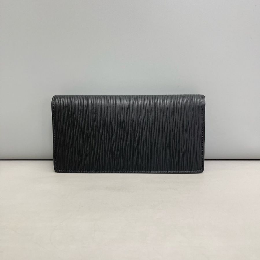 Louis Vuitton 黑色水波纹長款錢包-1