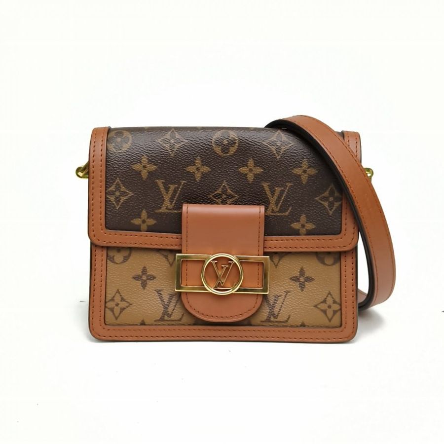 LOUIS VUITTON Dauphine達芙妮Mini20老花PVC2020肩背包-0