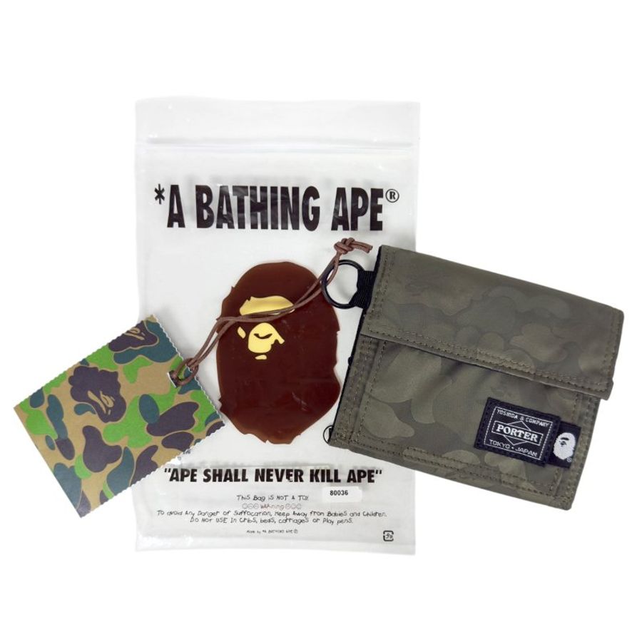 PORTER 聯乘 A BATHING APE 短銀包-0