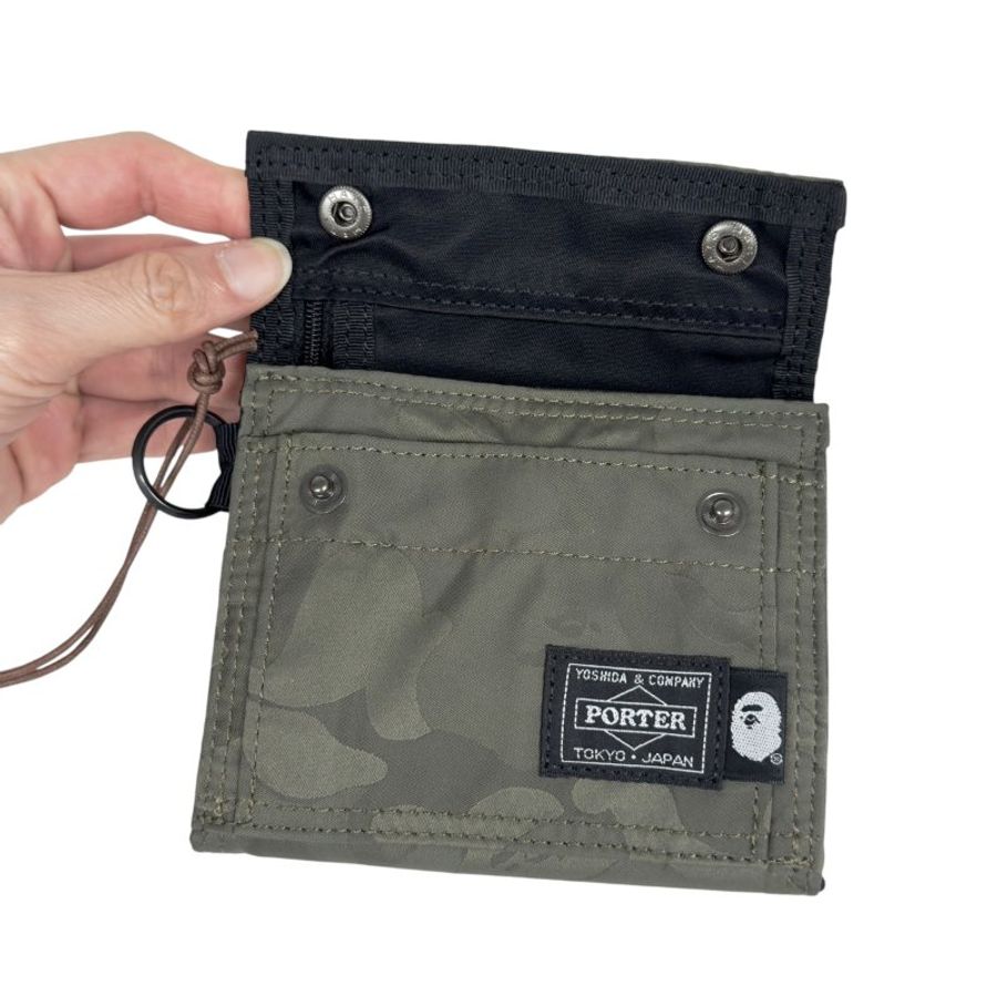 PORTER 聯乘 A BATHING APE 短銀包-5