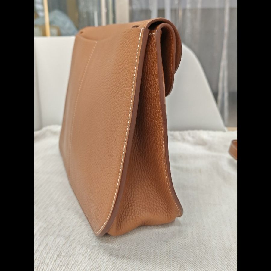 Hermes Halzan 31 金棕銀扣-2