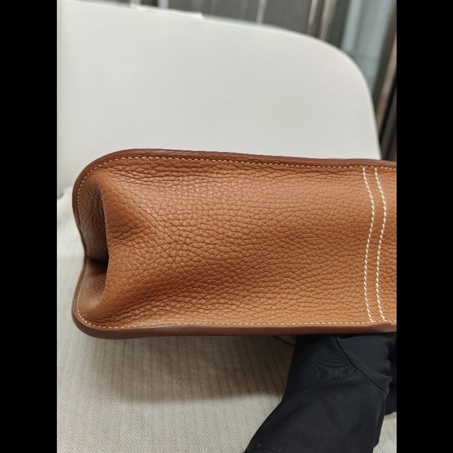 Hermes Halzan 31 金棕銀扣-4