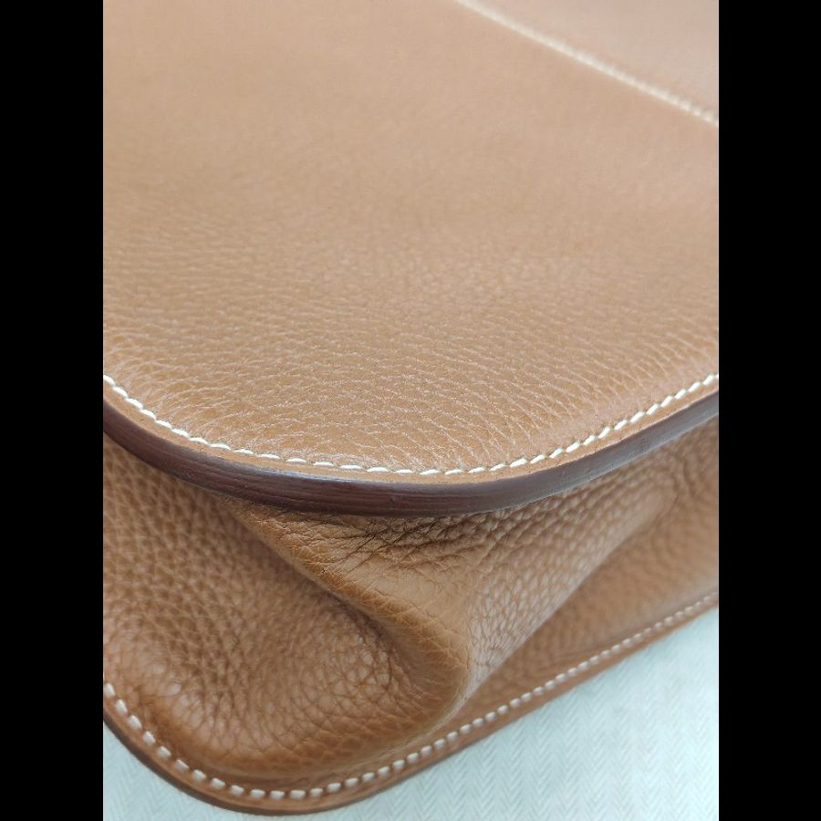 Hermes Halzan 31 金棕銀扣-8