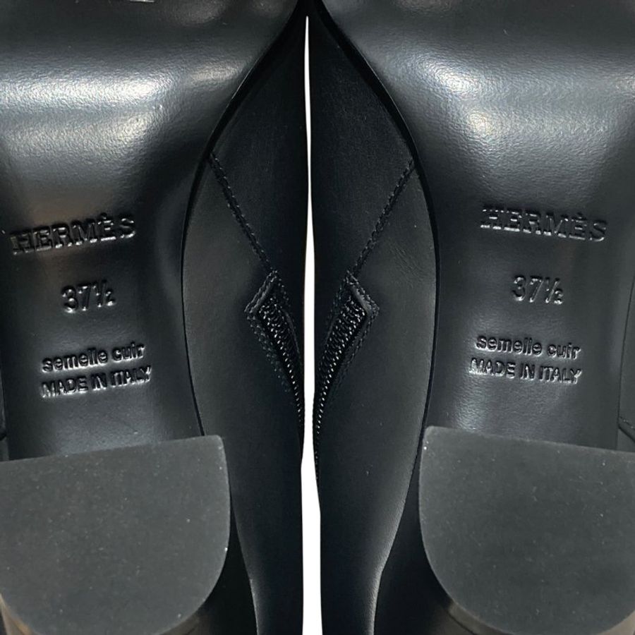 HERMES 愛馬仕 SAINT GERMAIN 黑色 皮革 銀釦-12