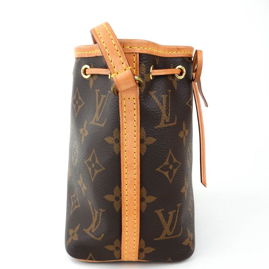 LOUIS VUITTON Nano Noé Monogram 小水桶包|晶片款迷你老花斜背包|輕巧百搭水桶包| KÉSH 凱仕精品-9