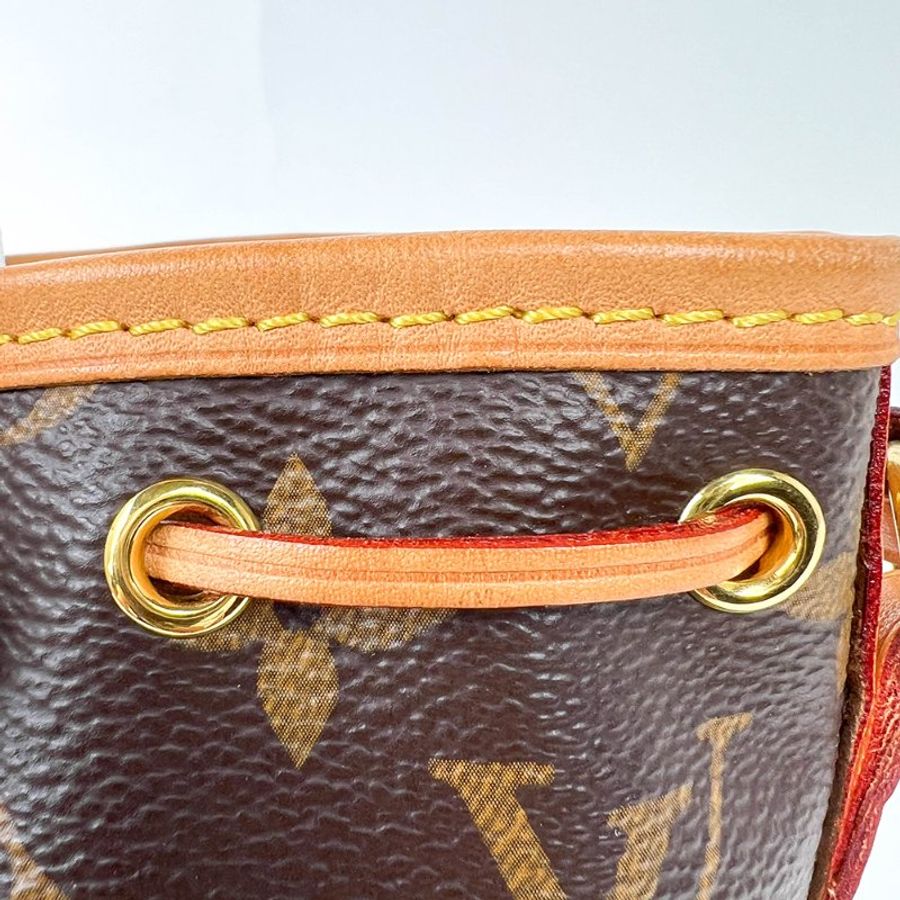 LOUIS VUITTON Nano Noé Monogram 小水桶包|晶片款迷你老花斜背包|輕巧百搭水桶包| KÉSH 凱仕精品-25