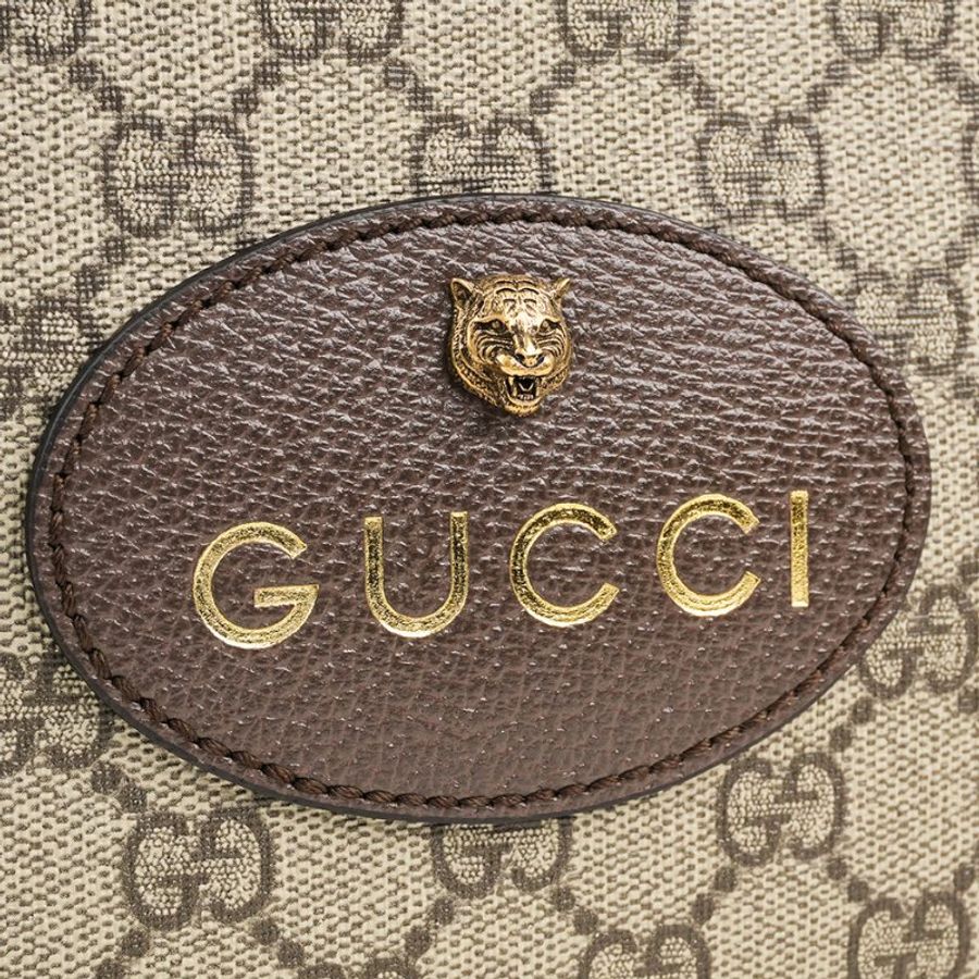 🖤 鑒定師的收藏 🖤 GUCCI Neo Vintage 古馳 復古雙G老花相機包 虎頭斜背包 經典棕 / 亮黃撞色 GUCCI Neo Vintage Small Messenger Bag in GG Supreme Canvas with Web Strap-12