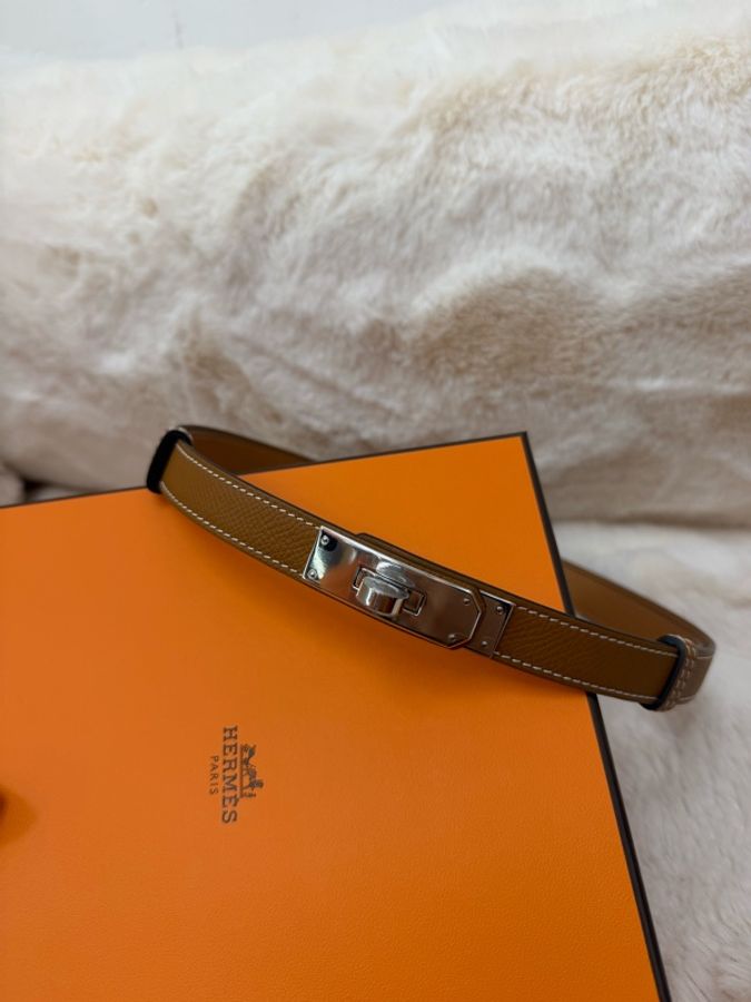 Kelly Belt 金棕色 銀扣🤎-4