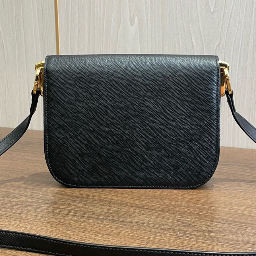 PRADA 普拉达 黑金豆腐包 附塵袋 小塵袋 卡片 20*5.5*15 7-1