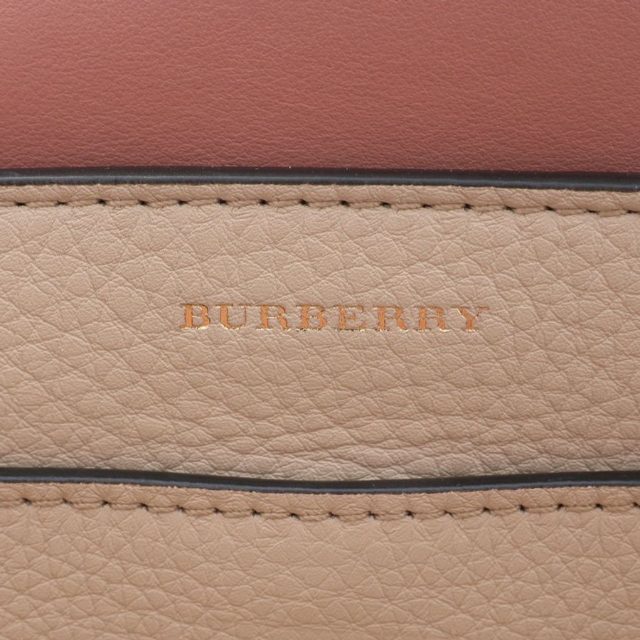 BURBERRY 巴寶莉 兩用包 粉/米白色 牛皮 4076946-3
