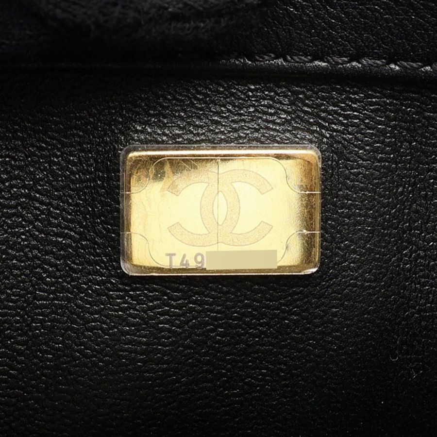 CHANEL 香奈兒 Handle Boy 25 黑色 羊皮 金釦 A94804-4