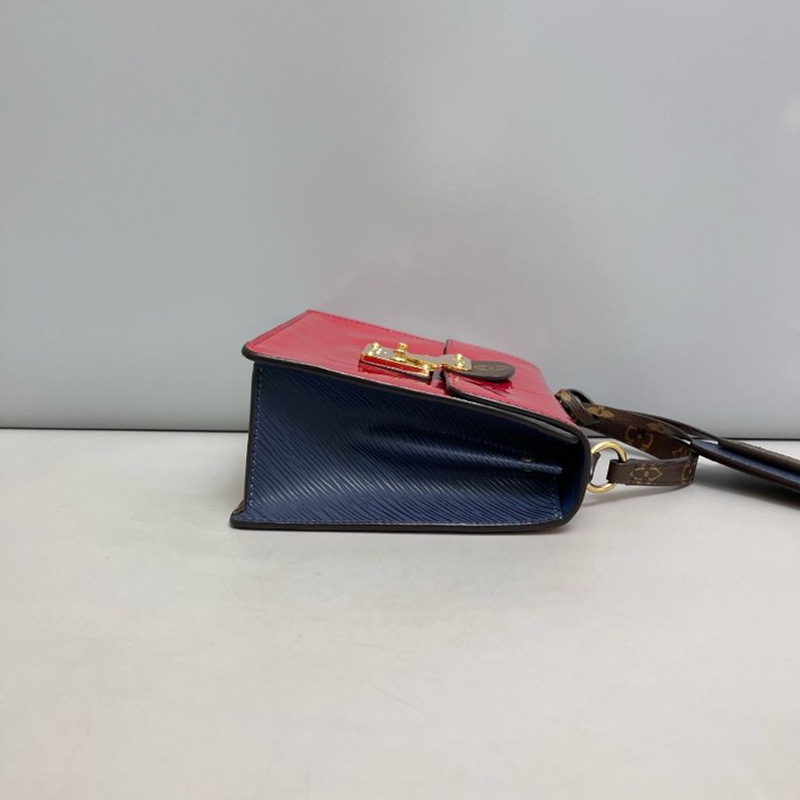 Louis Vuitton Spring Street 紅色漆皮壓花郵差包-2