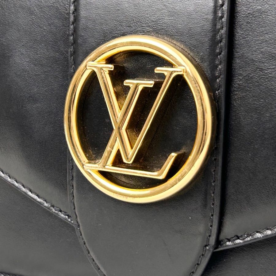 LV Pont9 MM 金釦下蓋斜背包 M55948-16