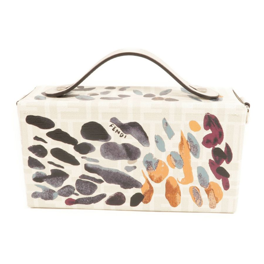 FENDI 塗層帆布Baguette Soft Trunk手挽肩背兩用袋-1
