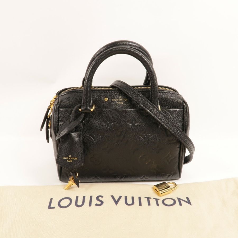 LOUIS VUITTON Monogram Empreinte Speedy Bandouliere 20手挽肩背兩用袋-11