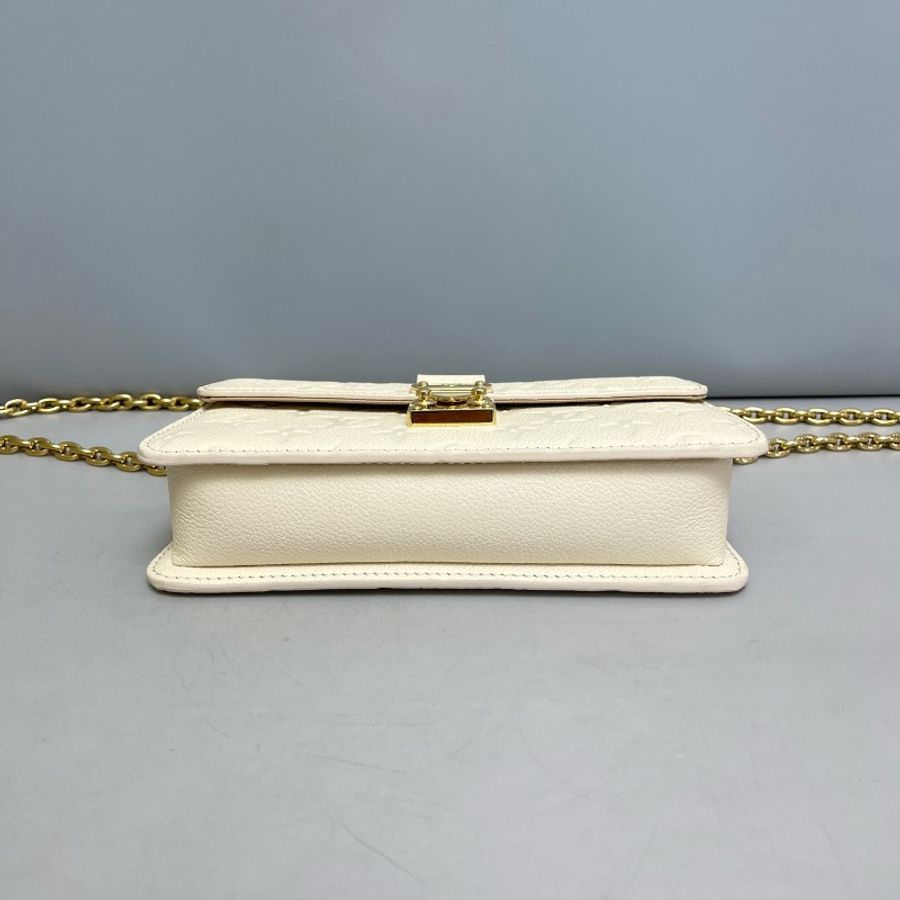 Louis Vuitton wallet米色牛皮壓紋小郵差包 晶片-7