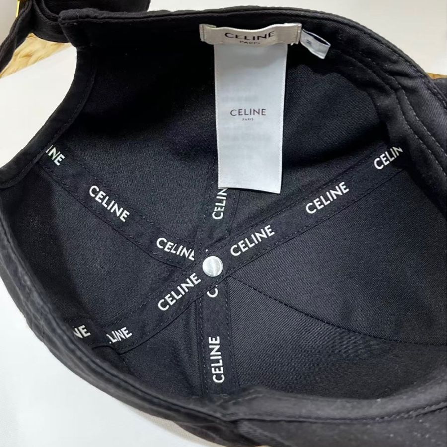 Celine 字母Logo刺繡棒球帽(近新閒置品)M-4