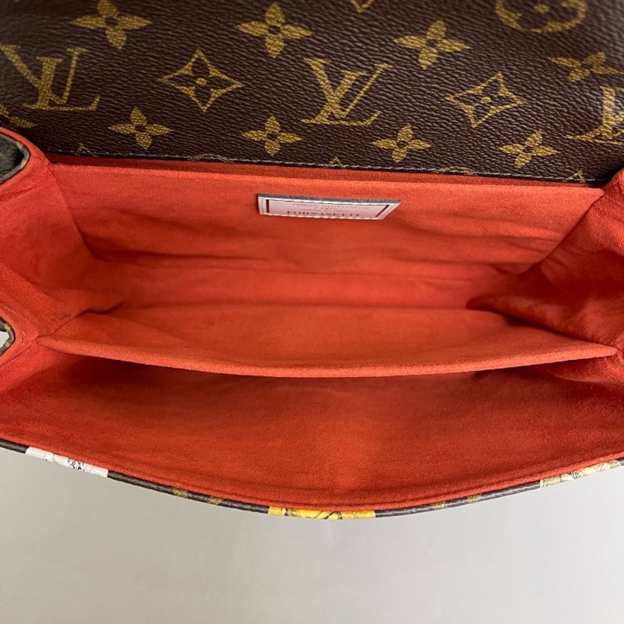 Louis Vuitton 老花羅浮宮徽章限量款郵差包 晶片款-8