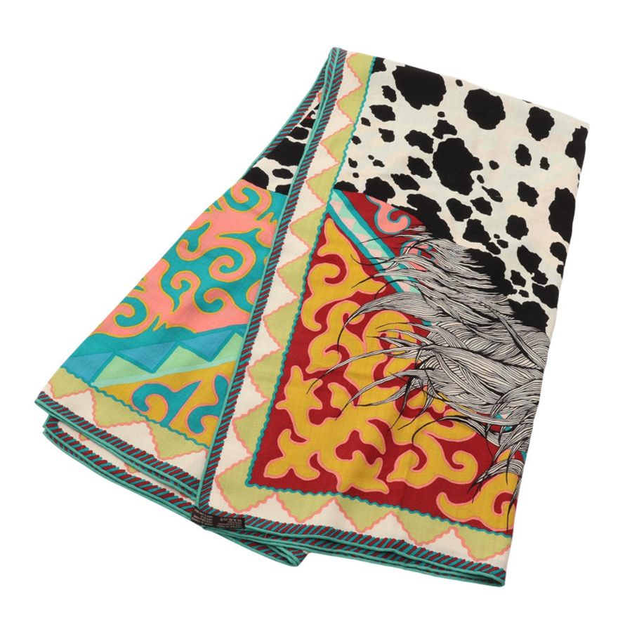 HERMES 愛馬仕 Carre 140 方巾 多色 喀什米爾 絲綢-1