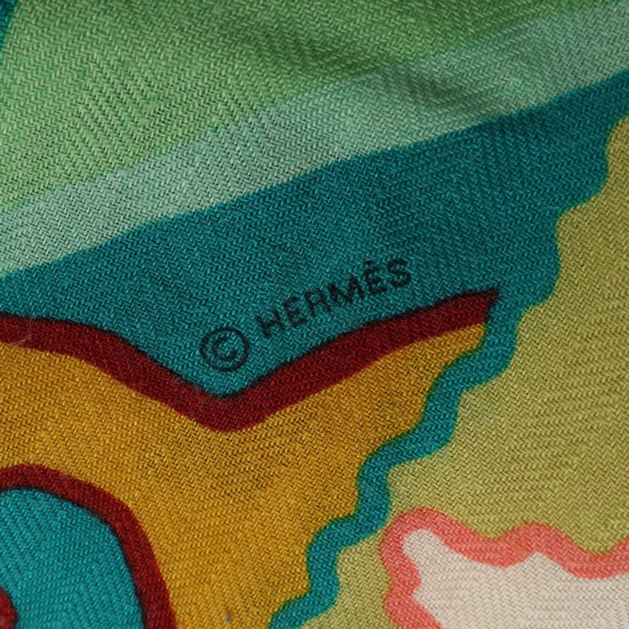 HERMES 愛馬仕 Carre 140 方巾 多色 喀什米爾 絲綢-3