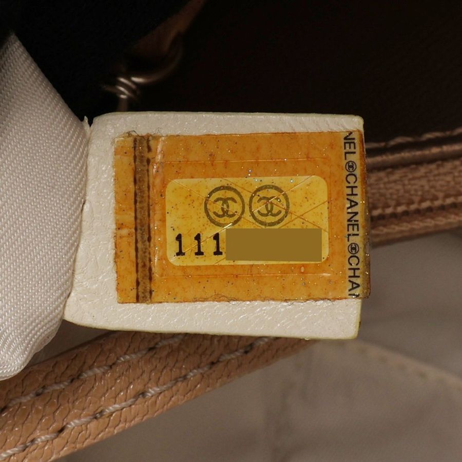 CHANEL 香奈兒 手提包 香檳金 牛皮 A34210 A34210-6