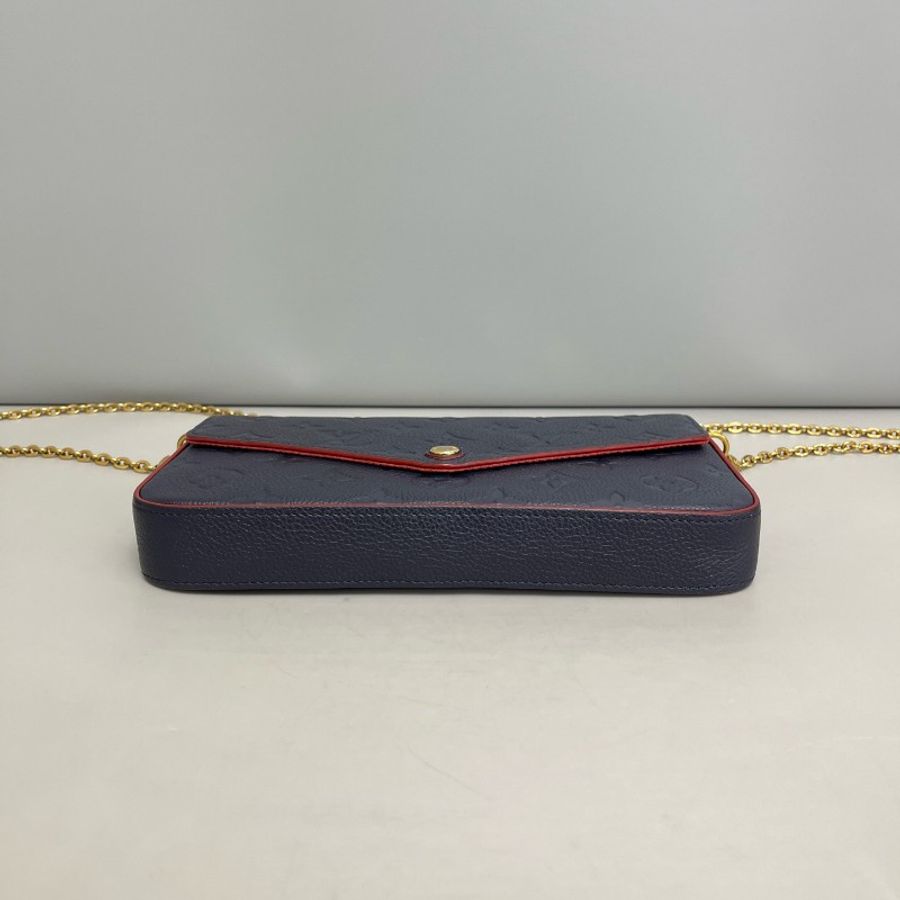 Louis Vuitton 藍色全皮壓紋三合一-4
