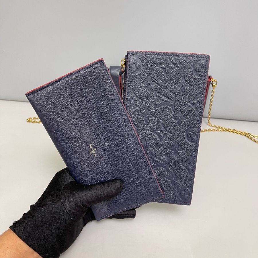 Louis Vuitton 藍色全皮壓紋三合一-5