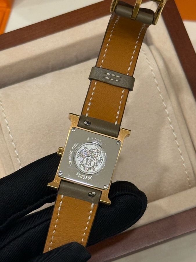 (極新美品)Hermès Heure H 單鑽系列腕錶25mm-5